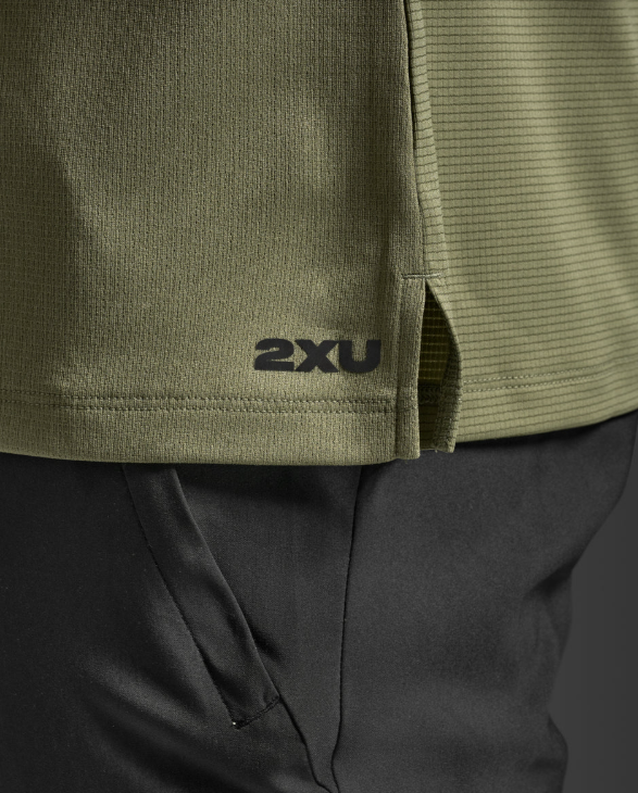 2XU Men Aero Mesh Tee - Alpine / Black Reflective