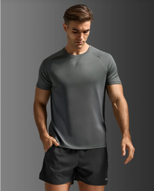 2XU Men Aero Mesh Tee - Jupiter / Black Reflective