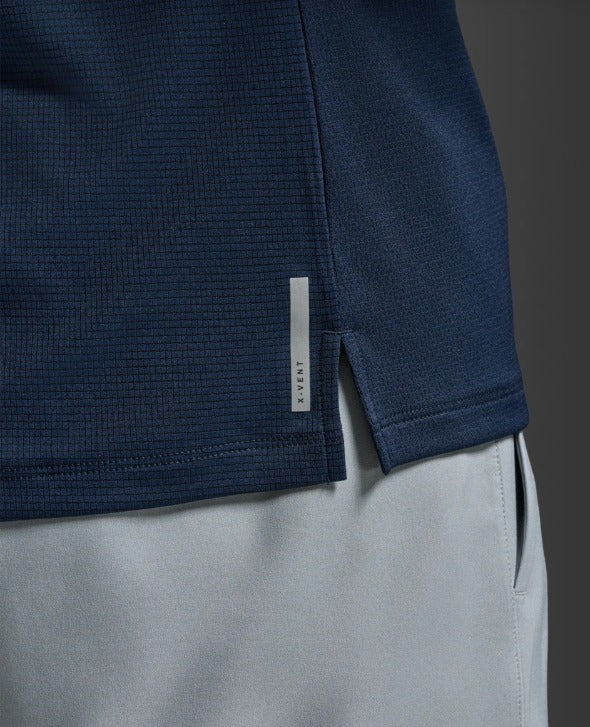 2XU Men Aero Mesh Tee - Midnight / Silver Reflective