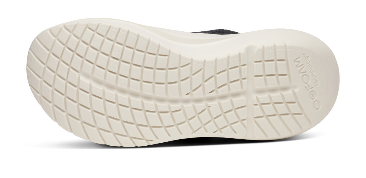 Explore OOFOS Women OOmy Zen - Chalk / Black for trail, outdoor & lifestyle use | Liv Activ Singapore