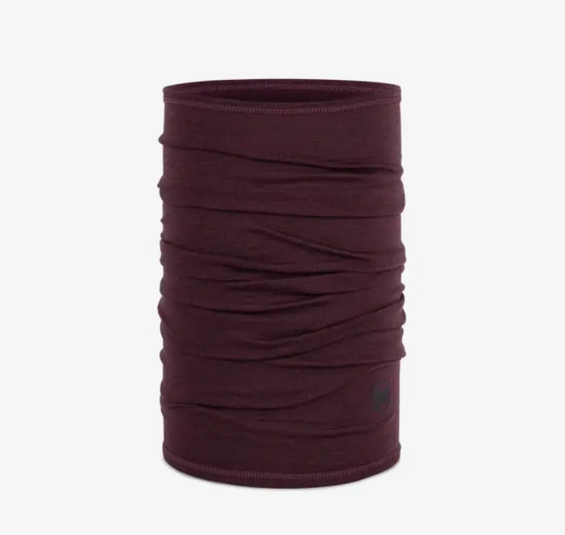 BUFF® Merino Lightweight Neckwear - Solid Garnet OS
