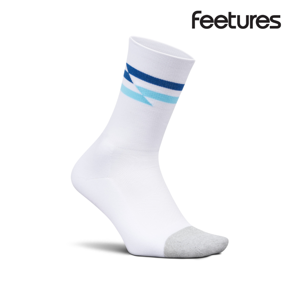 Feetures Active Elite Light Cushion Mini Crew - White Track