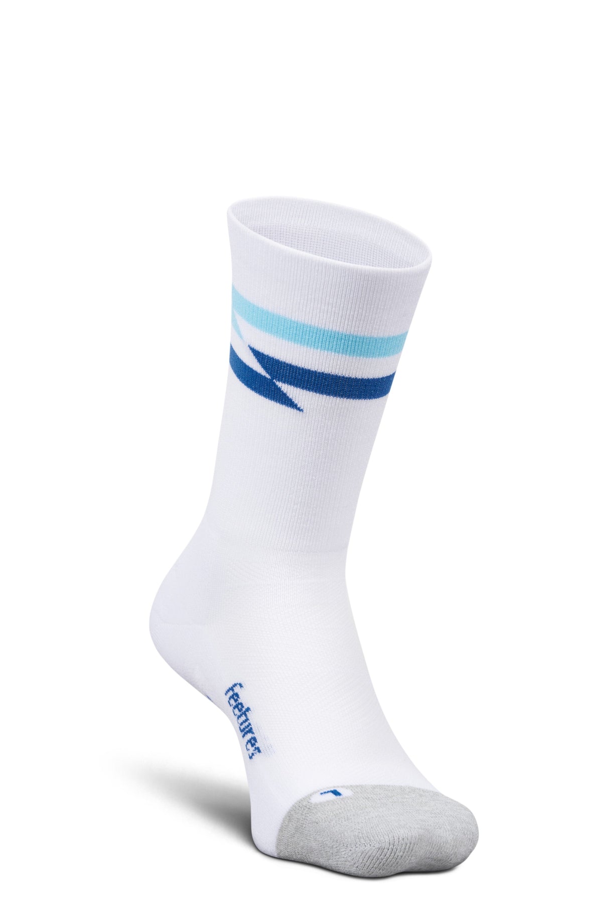 Feetures Active Elite Light Cushion Mini Crew - White Track