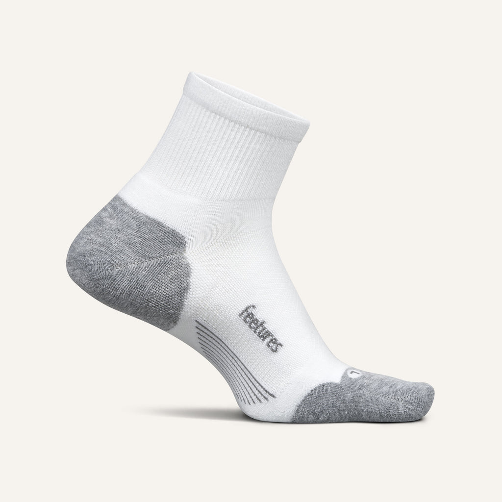 Explore Feetures Active Elite Max Cushion Quarter - White for trail, outdoor & lifestyle use | Liv Activ Singapore