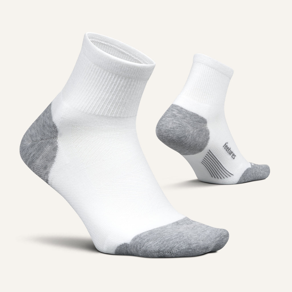 Explore Feetures Active Elite Max Cushion Quarter - White for trail, outdoor & lifestyle use | Liv Activ Singapore