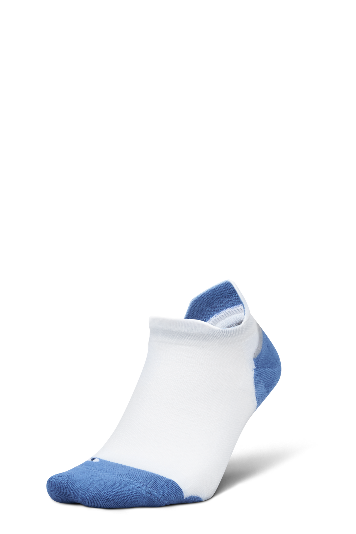 Feetures Active Elite Max Cushion No Show Tab - White Tide