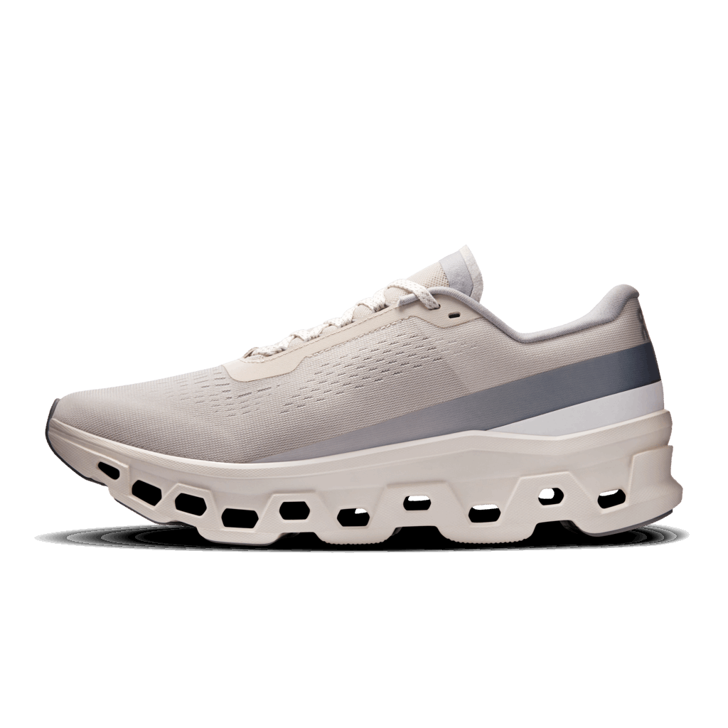 Explore On Men Cloudmonster 1 - Pearl / Ivory for trail, outdoor & lifestyle use | Liv Activ Singapore