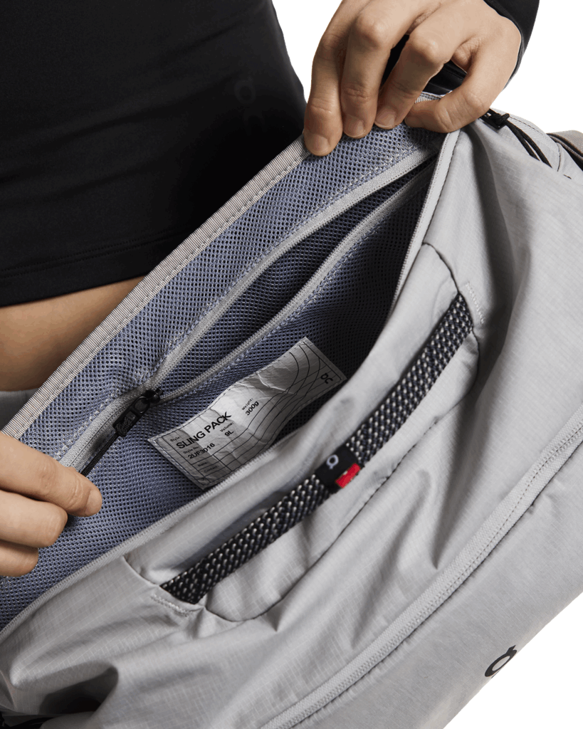 Explore On Unisex Sling Pack 9L - Glacier / Black for trail, outdoor & lifestyle use | Liv Activ Singapore