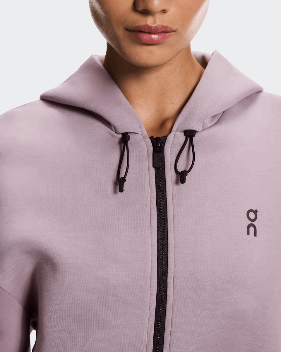 Explore On Women Focus Tech Zip Hoodie - Heron for trail, outdoor & lifestyle use | Liv Activ Singapore