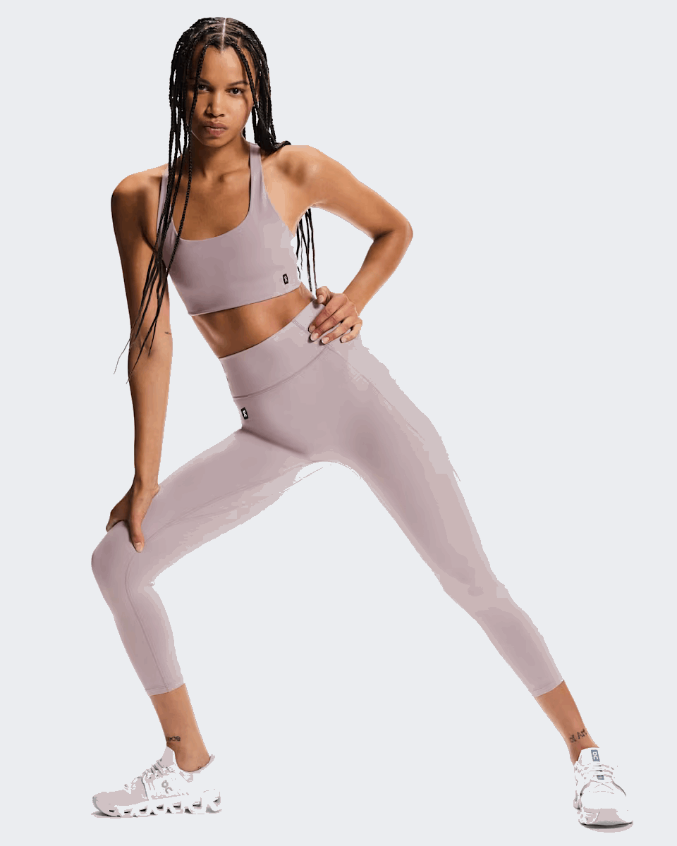 Explore On Women Studio Tights 7/8 - Heron for trail, outdoor & lifestyle use | Liv Activ Singapore