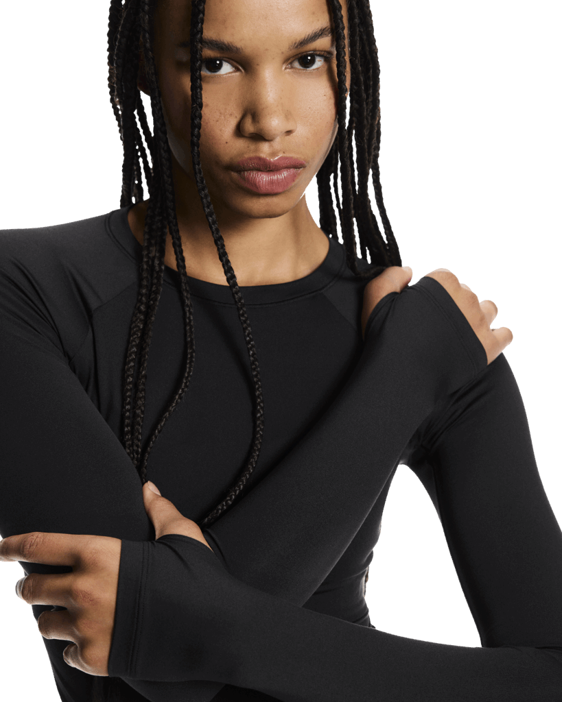 Explore On Women Studio Long-T - Black for trail, outdoor & lifestyle use | Liv Activ Singapore