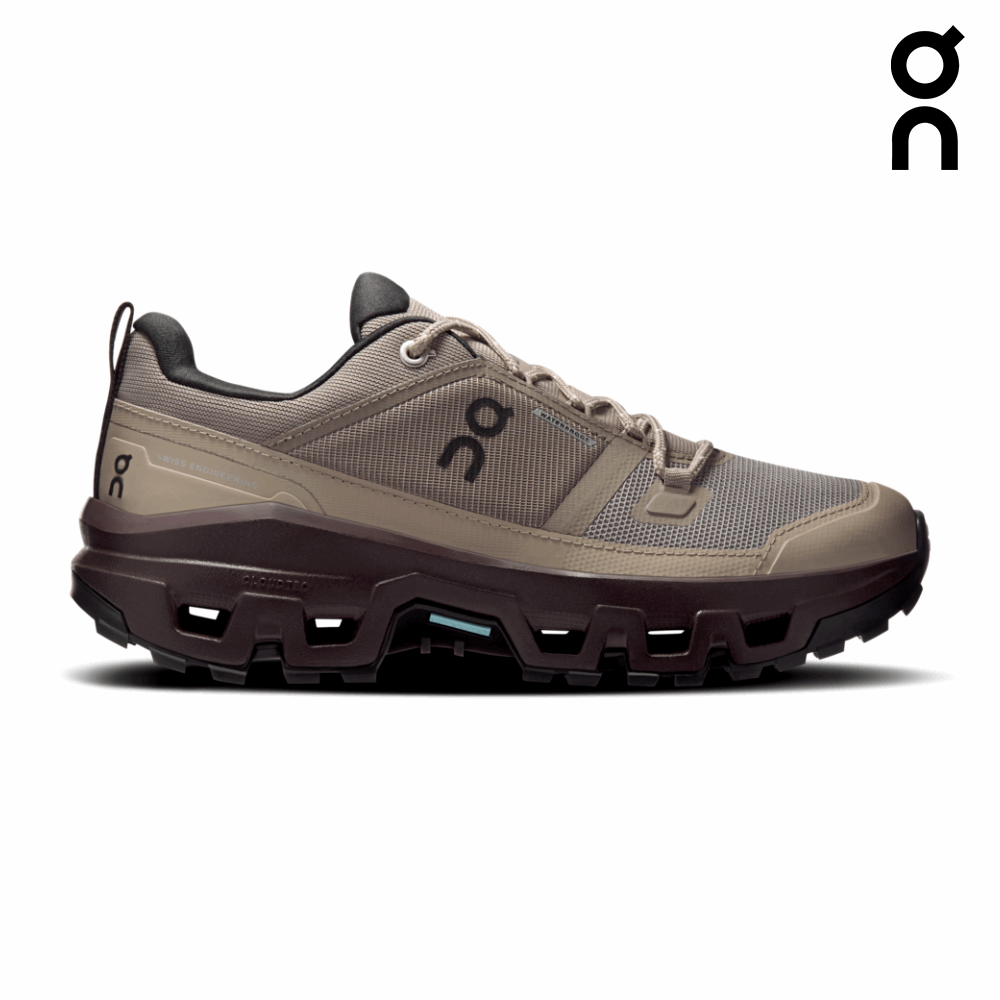 Explore On Women Cloudrock Low Waterproof - Cinder / Ox for trail, outdoor & lifestyle use | Liv Activ Singapore