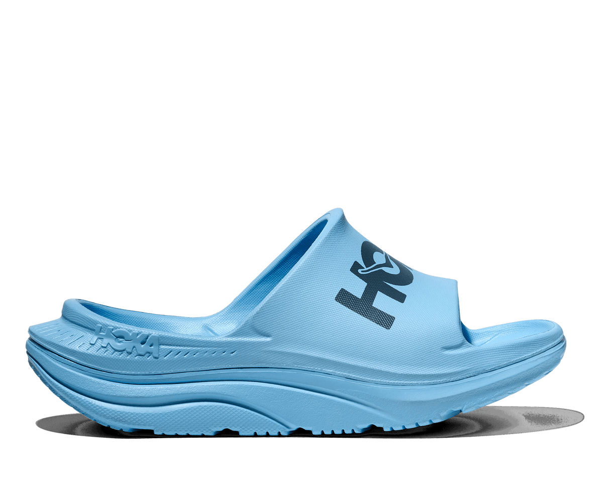 Explore HOKA Unisex Ora Athletic Slide - Soaring Blue / Faded Navy for trail, outdoor & lifestyle use | Liv Activ Singapore