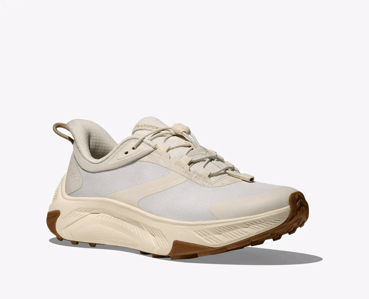 Explore HOKA Women Transport 2 Wide - Alabaster / Alabaster for trail, outdoor & lifestyle use | Liv Activ Singapore