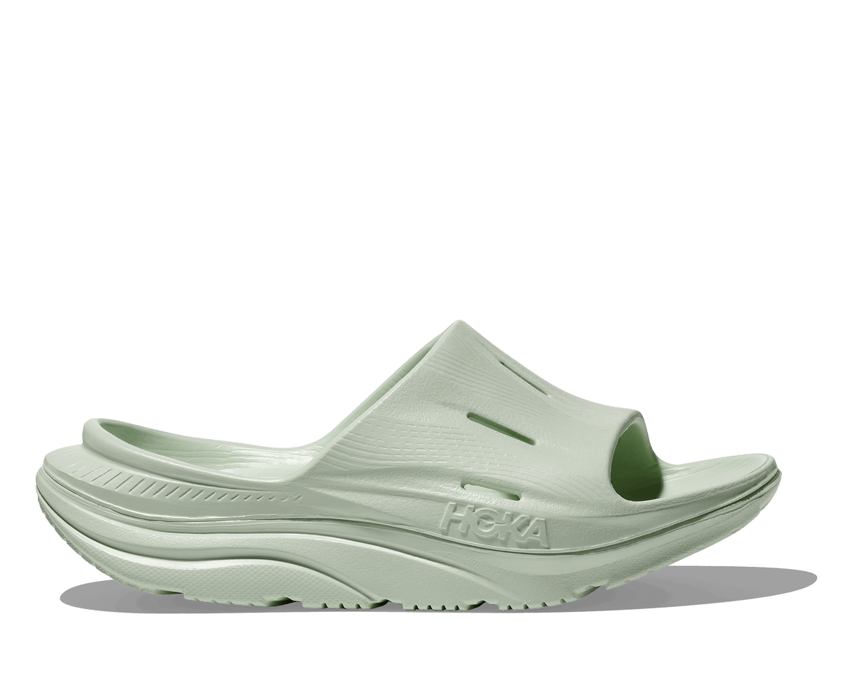 Explore HOKA Unisex Ora Recovery Slide 3 - Sea Glass / Sea Glass for trail, outdoor & lifestyle use | Liv Activ Singapore