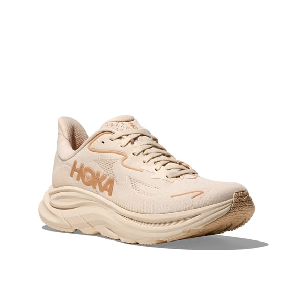 Explore HOKA Women Clifton 10 Wide - Vanilla / Birch for trail, outdoor & lifestyle use | Liv Activ Singapore