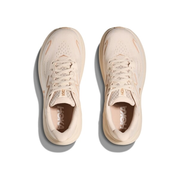 Explore HOKA Women Clifton 10 Wide - Vanilla / Birch for trail, outdoor & lifestyle use | Liv Activ Singapore