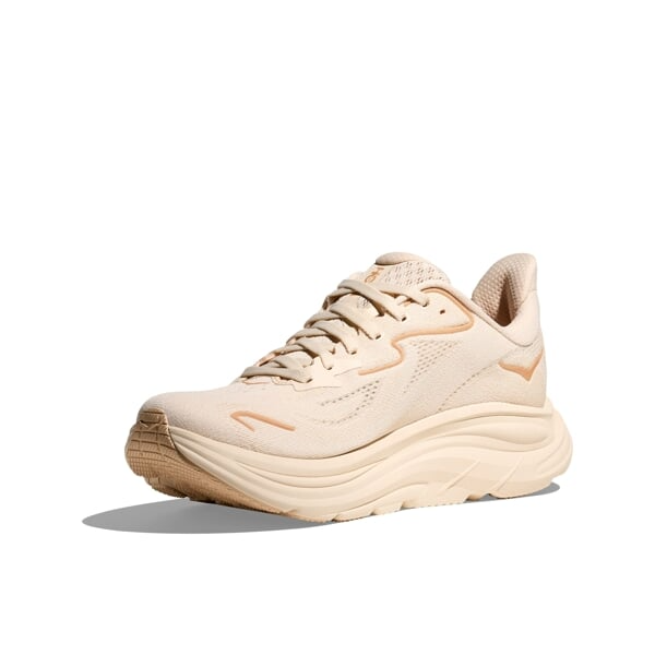 Explore HOKA Women Clifton 10 Wide - Vanilla / Birch for trail, outdoor & lifestyle use | Liv Activ Singapore
