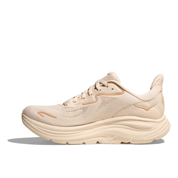 Explore HOKA Women Clifton 10 Wide - Vanilla / Birch for trail, outdoor & lifestyle use | Liv Activ Singapore