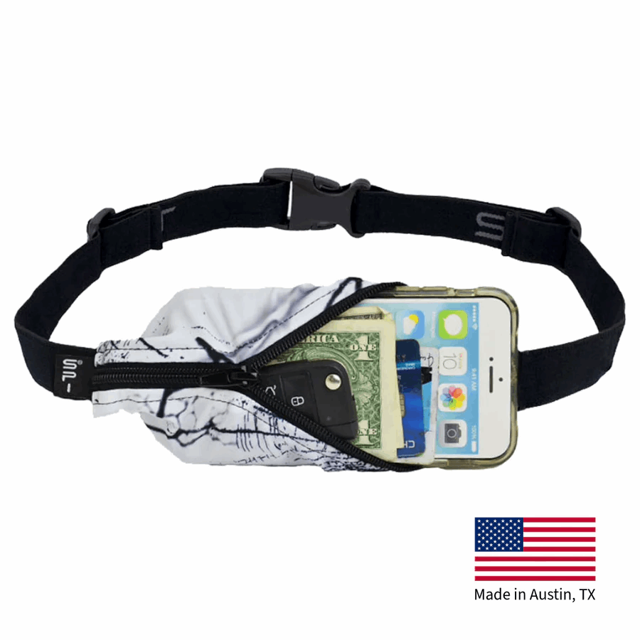 Explore SPIbelt Large Pocket - Glacier / Black Zipper for trail, outdoor & lifestyle use | Liv Activ Singapore