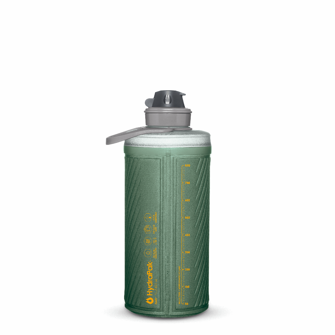 Explore HydraPak Flux™ 1L - Sage Green for trail, outdoor & lifestyle use | Liv Activ Singapore