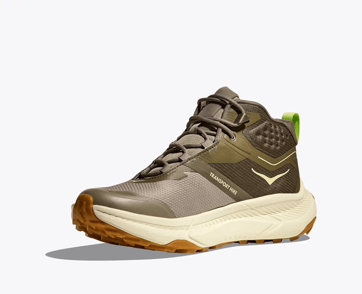 Explore HOKA Men Transport Hike GTX - Light Roast / Eggshell for trail, outdoor & lifestyle use | Liv Activ Singapore