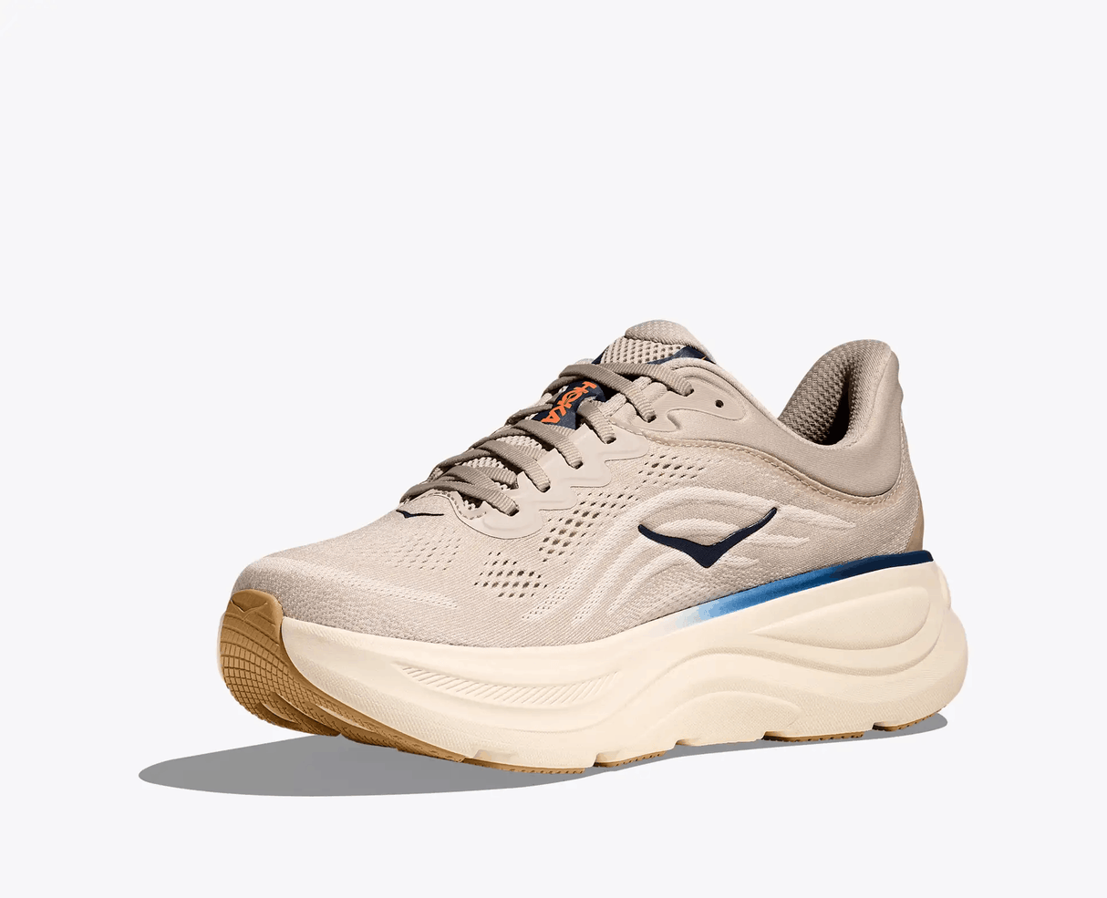Explore HOKA Men Bondi 9 Wide - Stucco / Grout for trail, outdoor & lifestyle use | Liv Activ Singapore