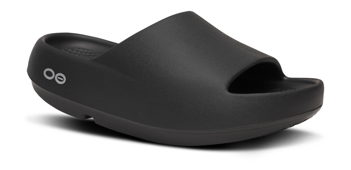 Explore OOFOS Unisex OOahh Plus - Black for trail, outdoor & lifestyle use | Liv Activ Singapore