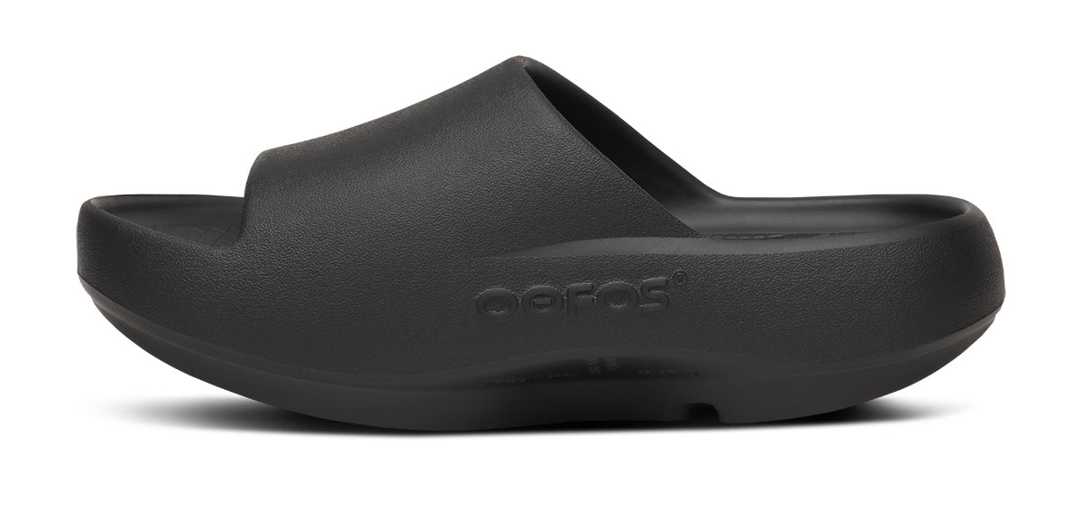 Explore OOFOS Unisex OOahh Plus - Black for trail, outdoor & lifestyle use | Liv Activ Singapore