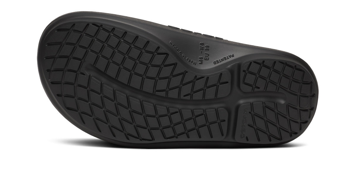 Explore OOFOS Unisex OOahh Plus - Black for trail, outdoor & lifestyle use | Liv Activ Singapore