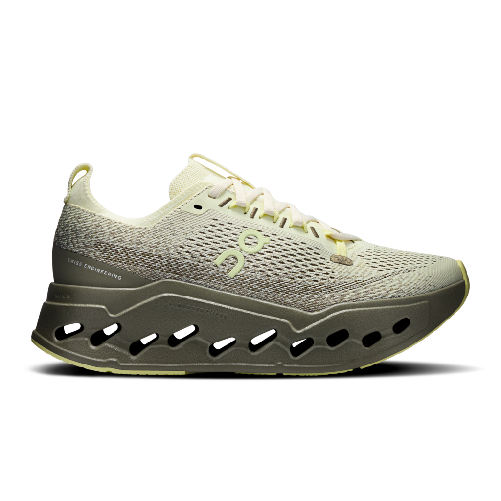 Explore On Women Cloudsurfer Max - Seedling / Olive for trail, outdoor & lifestyle use | Liv Activ Singapore
