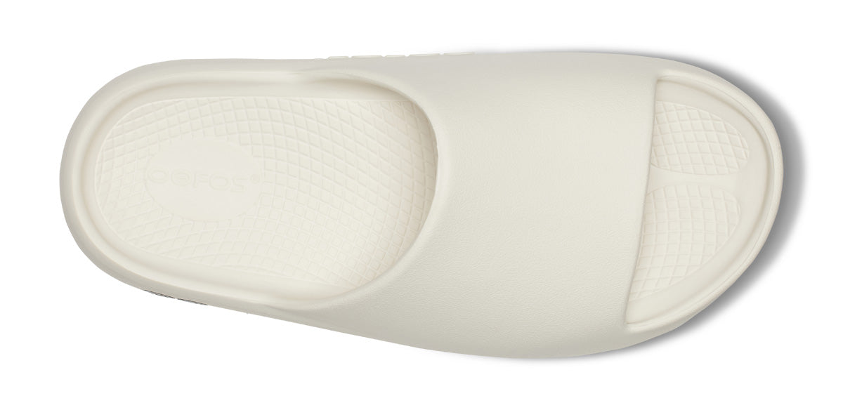 Explore OOFOS Unisex OOahh Plus - Chalk for trail, outdoor & lifestyle use | Liv Activ Singapore