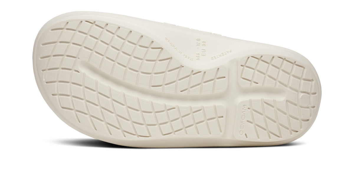 Explore OOFOS Unisex OOahh Plus - Chalk for trail, outdoor & lifestyle use | Liv Activ Singapore