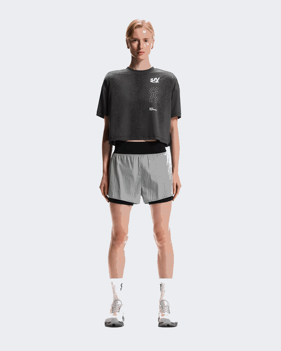 Explore On Women Performance Volt Shorts - Glacier for trail, outdoor & lifestyle use | Liv Activ Singapore