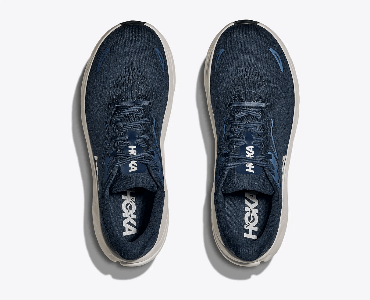 Explore HOKA Men Arahi 8 Wide - Varsity Navy / White for trail, outdoor & lifestyle use | Liv Activ Singapore