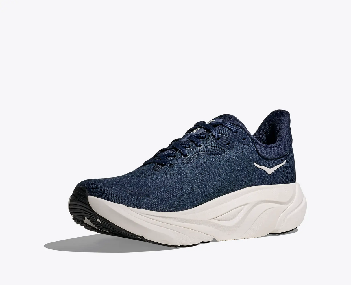 Explore HOKA Men Arahi 8 Wide - Varsity Navy / White for trail, outdoor & lifestyle use | Liv Activ Singapore