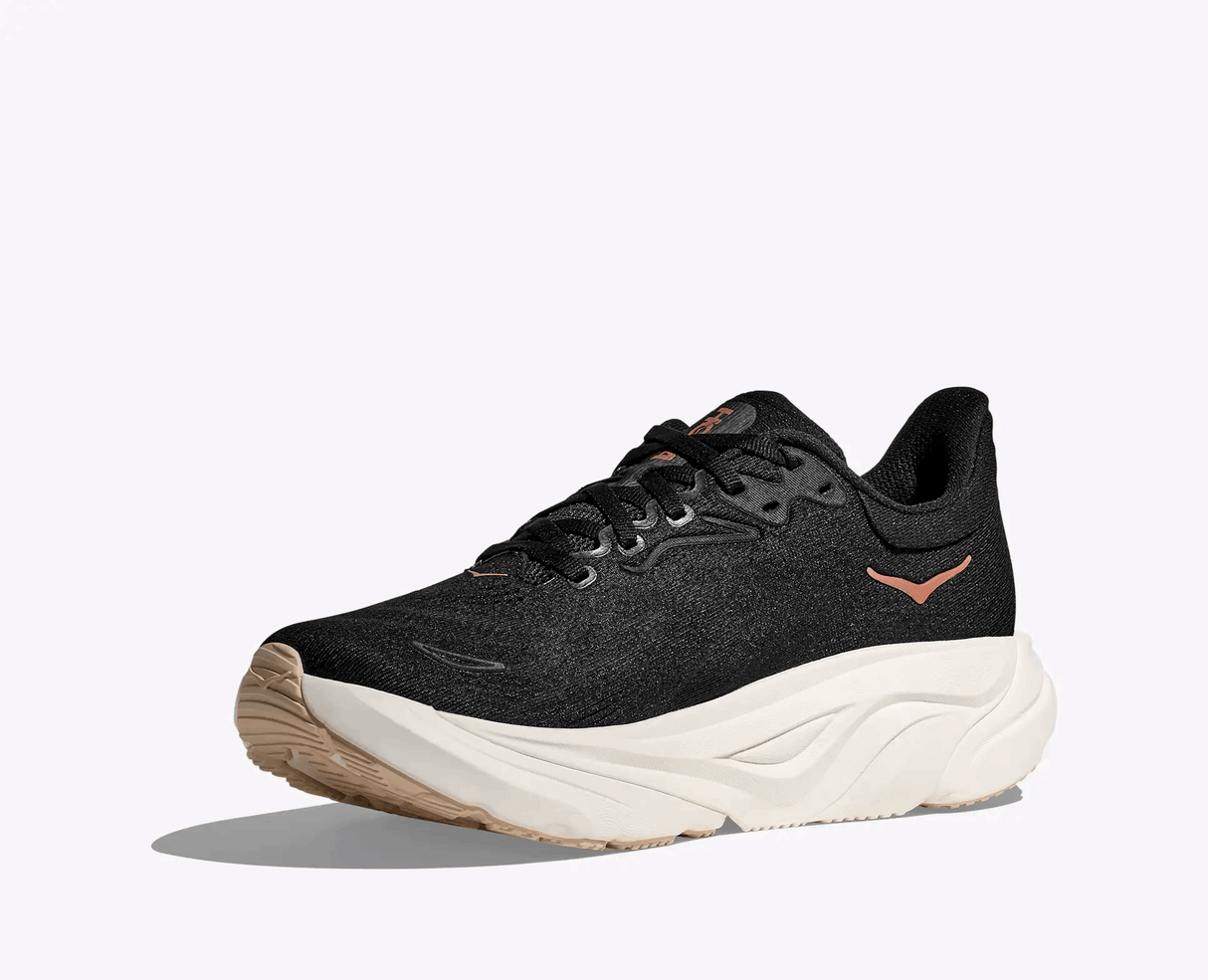 Explore HOKA Women Arahi 8 Wide - Black / Rose Gold for trail, outdoor & lifestyle use | Liv Activ Singapore