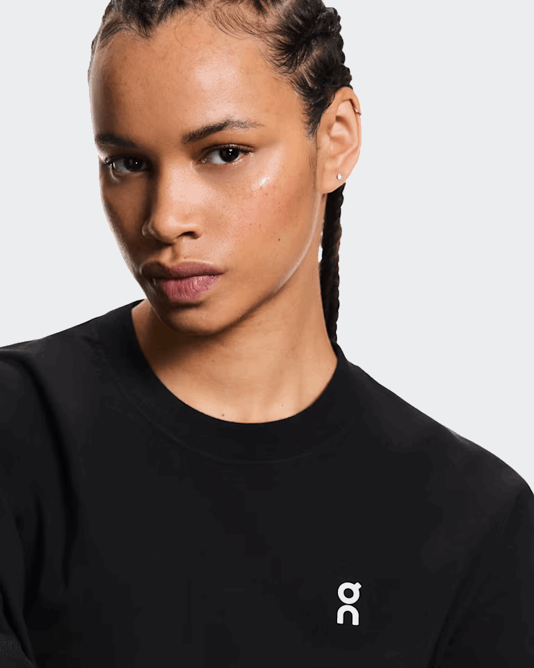 Explore On Women Club-T Rhythm - Black for trail, outdoor & lifestyle use | Liv Activ Singapore