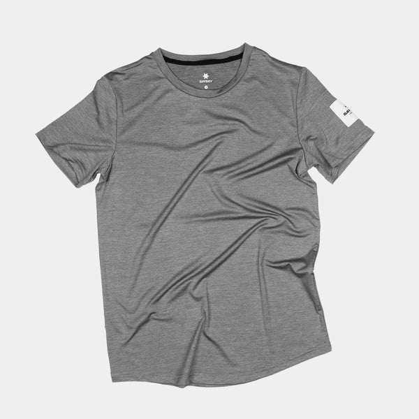 Explore SAYSKY Men Clean Pace T-Shirt - Grey for trail, outdoor & lifestyle use | Liv Activ Singapore