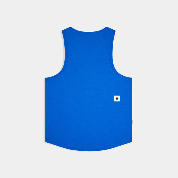 Explore SAYSKY Men Logo Combat Pro Singlet - Blue for trail, outdoor & lifestyle use | Liv Activ Singapore