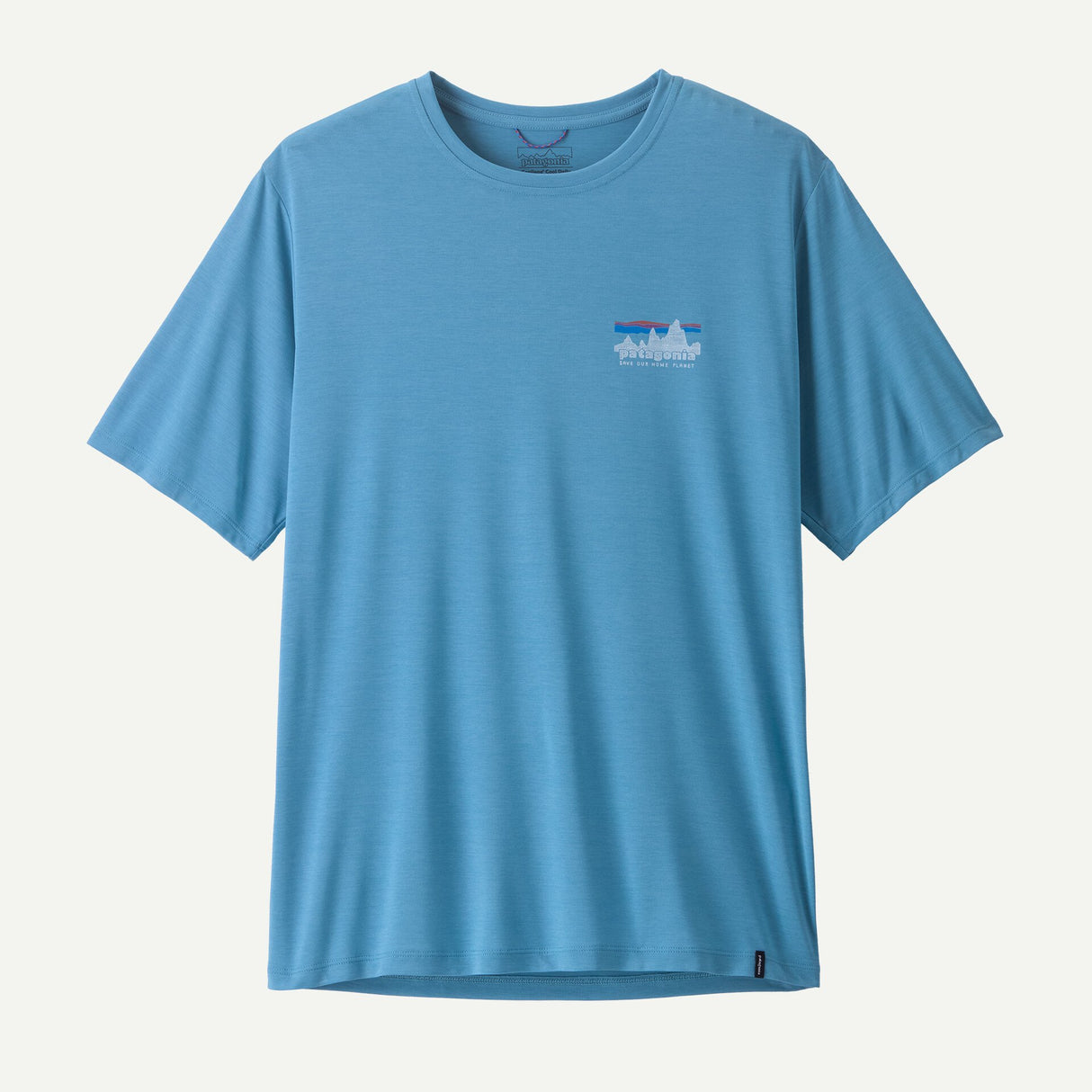 Explore Patagonia Men Capilene® Cool Daily Shirt - '73 Skyline - Shore Blue - Light Shore Blue X-Dye for trail, outdoor & lifestyle use | Liv Activ Singapore