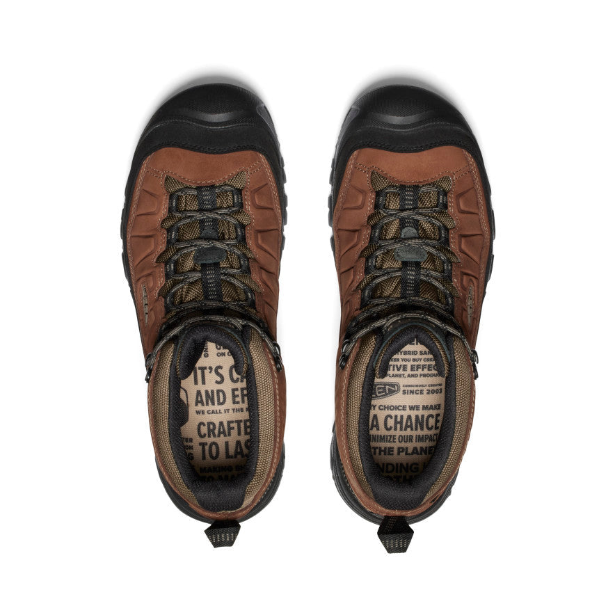 Explore KEEN Men Targhee IV Mid Waterproof Wide - Bison / Black for trail, outdoor & lifestyle use | Liv Activ Singapore