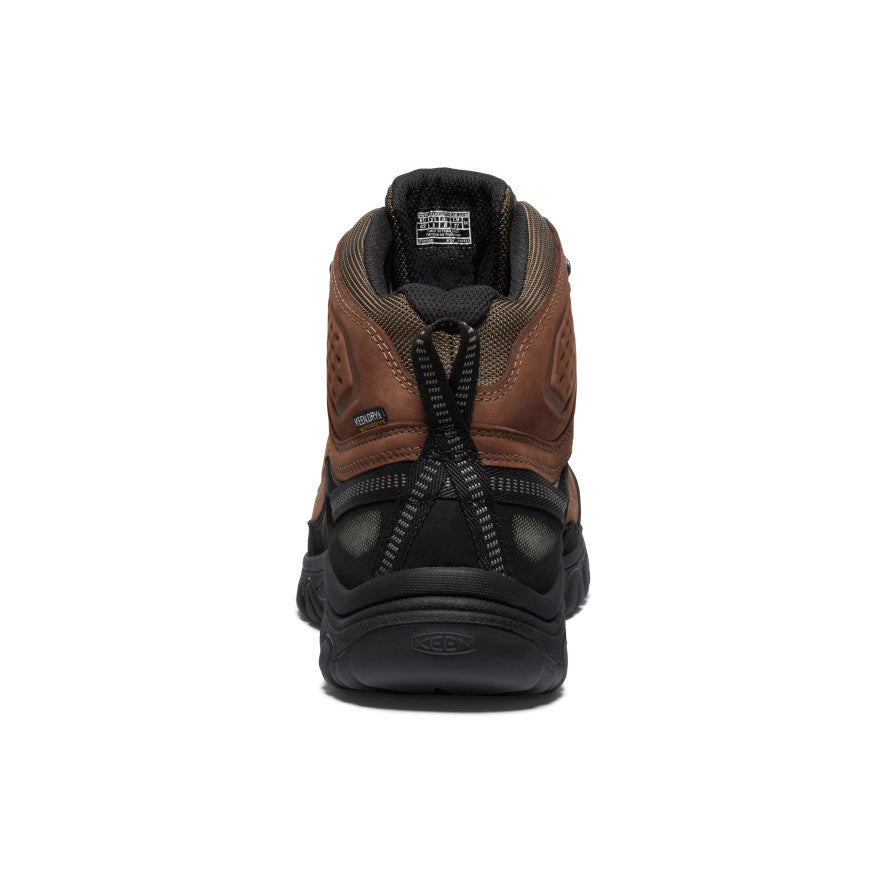 Explore KEEN Men Targhee IV Mid Waterproof Wide - Bison / Black for trail, outdoor & lifestyle use | Liv Activ Singapore