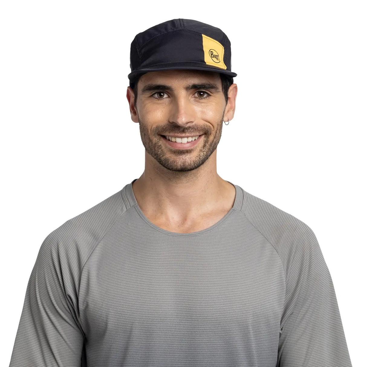 Explore BUFF® 5 Panel Go Cap - Logo Black for trail, outdoor & lifestyle use | Liv Activ Singapore