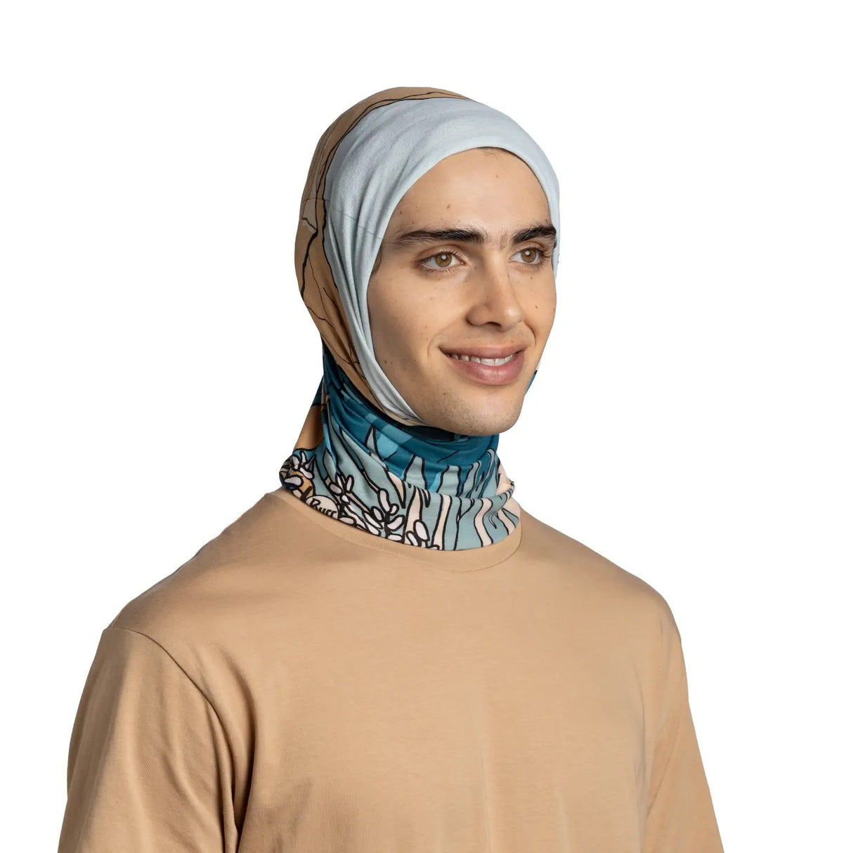 Explore BUFF® Coolnet UV® Neckwear - Nive Teal for trail, outdoor & lifestyle use | Liv Activ Singapore