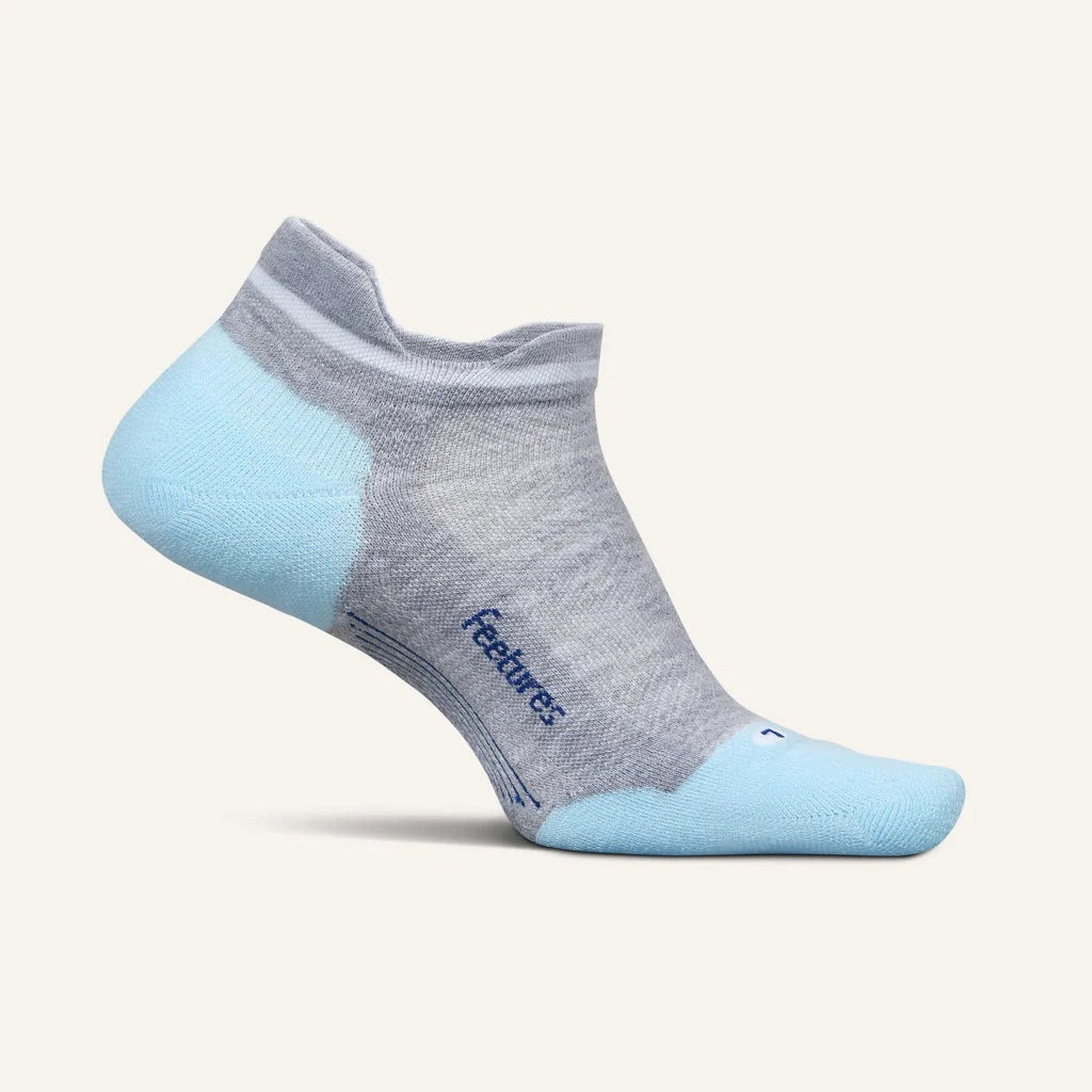 Explore Feetures Active Elite Max Cushion No Show Tab - Gray Sky for trail, outdoor & lifestyle use | Liv Activ Singapore