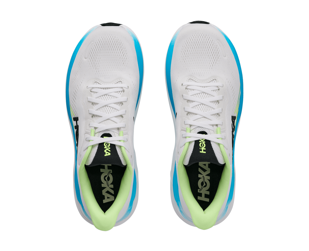 Explore HOKA Men Clifton 11 Wide - Frost / Black for trail, outdoor & lifestyle use | Liv Activ Singapore