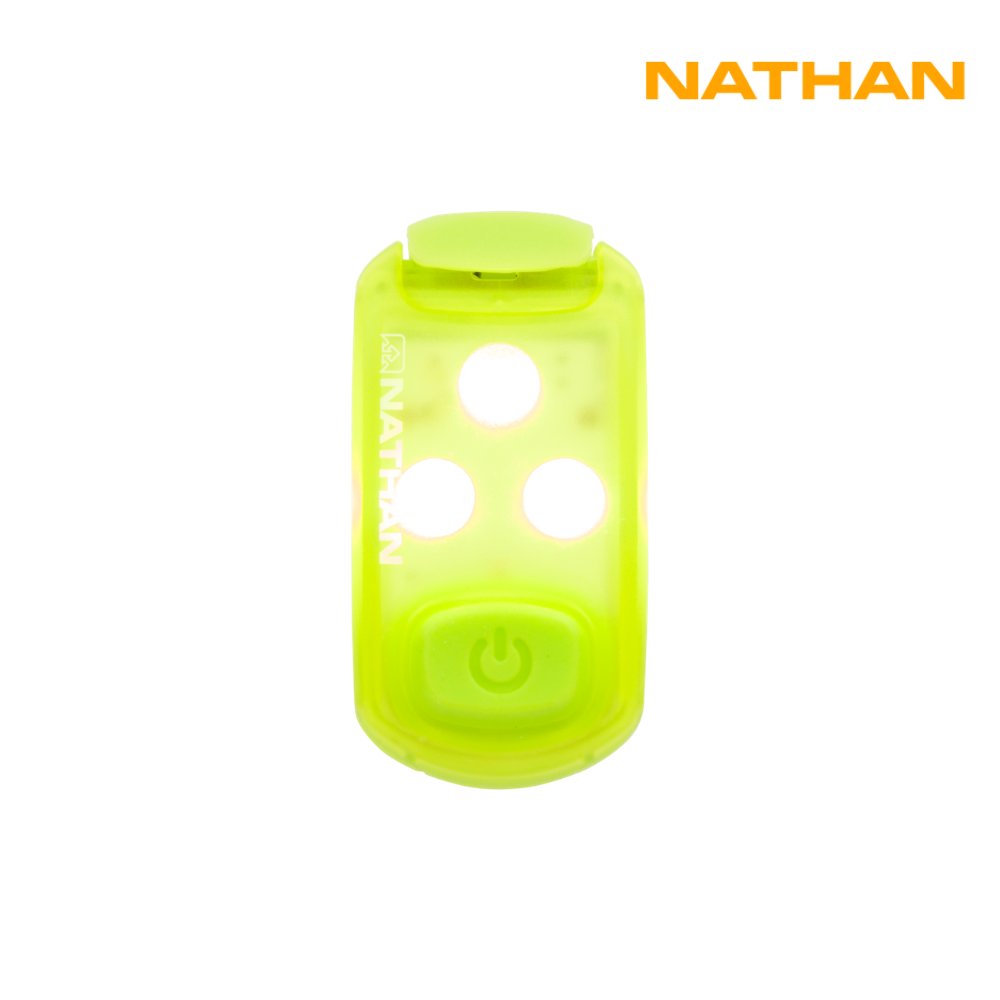 Nathan Sports StrobeLight 2.0 Safety LED Light Clip - Safety Yellow