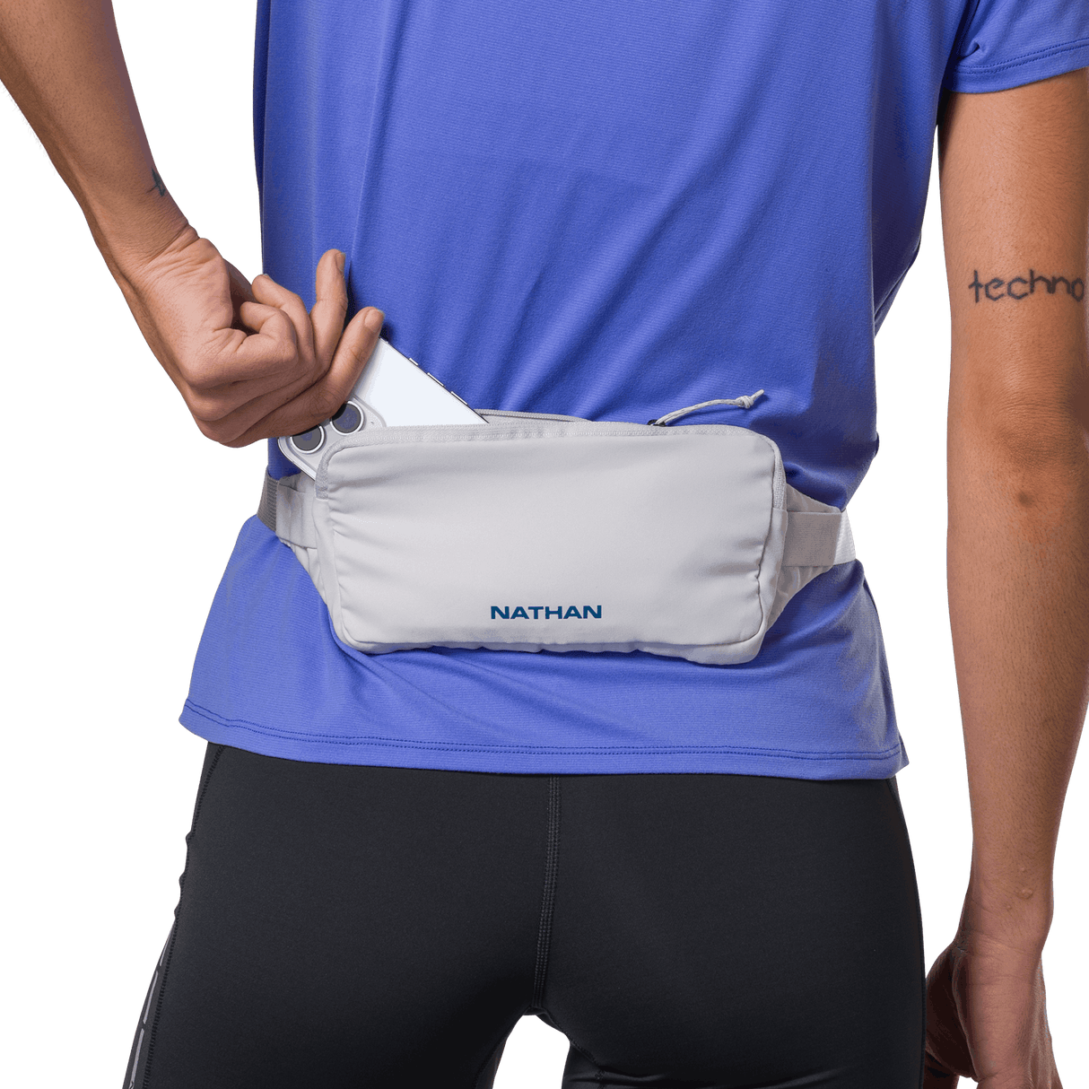 Nathan Sports Marathon Waist Pack 3.0 - Vapor Grey / Sailor Blue