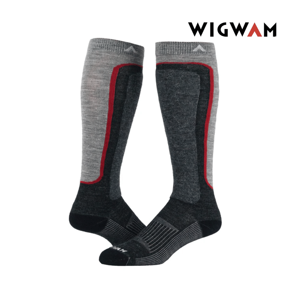 Wigwam Snow Shield Over-The-Calf Lightweight Sock - Grey